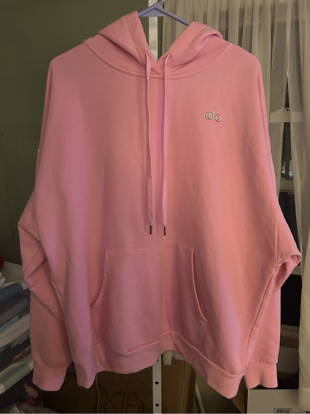 ALO Yoga  Pink Pullover Hoodie